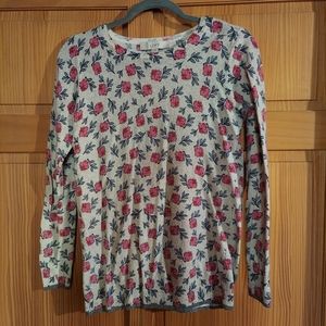 LOFT wool blend floral sweater